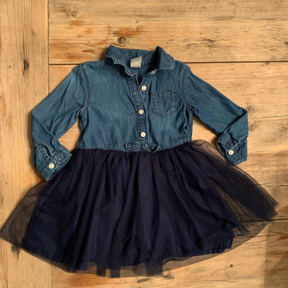 Osh Kosh Jean Top w/Tulle Skirt, 18M